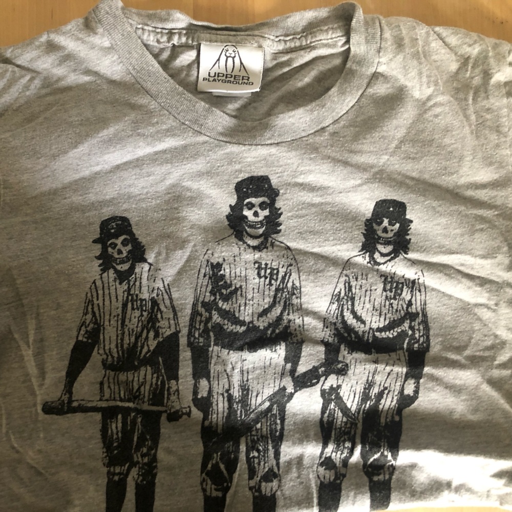 Upper playground street shirt the warriors misfits zombies punk shirt
